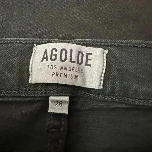 AGOLDE Sophie Distressed High Rise Skinny Crop Jean Size 26 - Picture 7 of 9